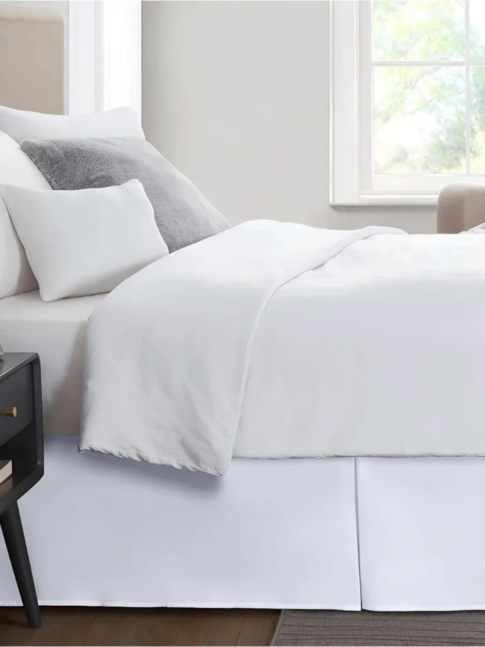 ComfortBeddings King Bed Skirt 24” Drop